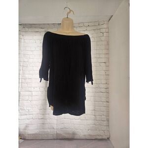 Alison Andrews Womens Size Large Black Off The Shoulder Blouse